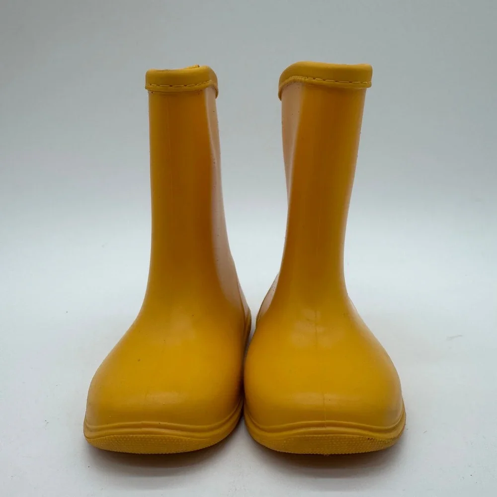 Tree Grandpa Toddler Yellow Rubber Rain Boots Waterproof Size 16cm 9.5 Toddler